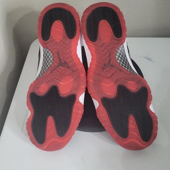 Jordan 11 Retro Low size 11 athletic shoe sneaker lace Concord Bred AV2187-160 - Picture 8 of 16